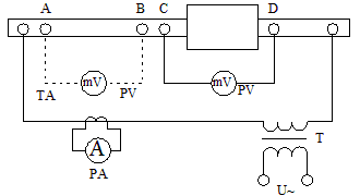 交流電壓降法測(cè)量接頭電阻比接線(xiàn)圖